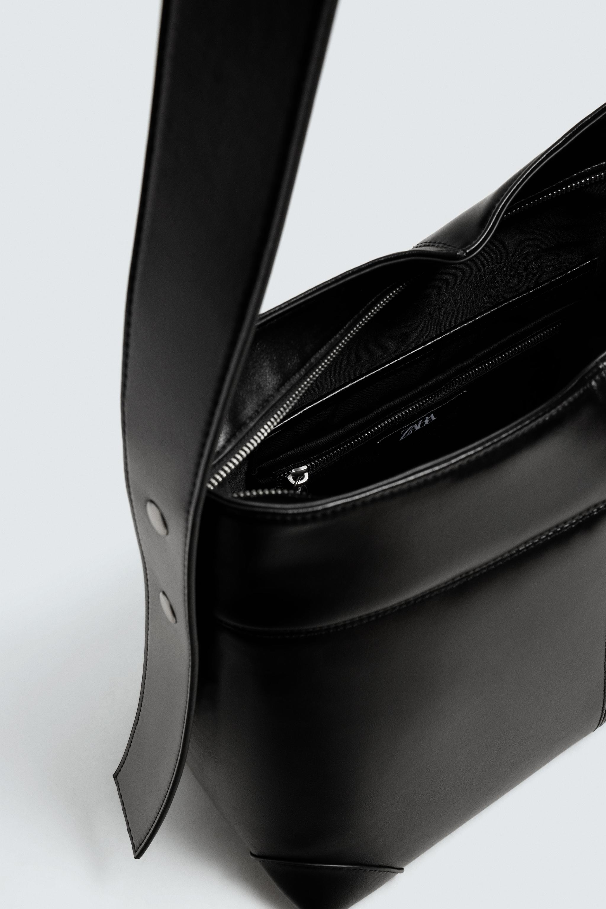 TOPSTITCHED TOTE BAG